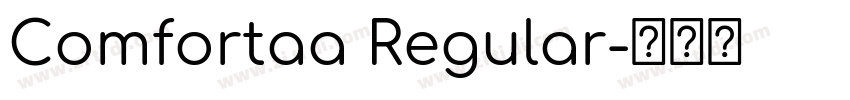 Comfortaa Regular字体转换